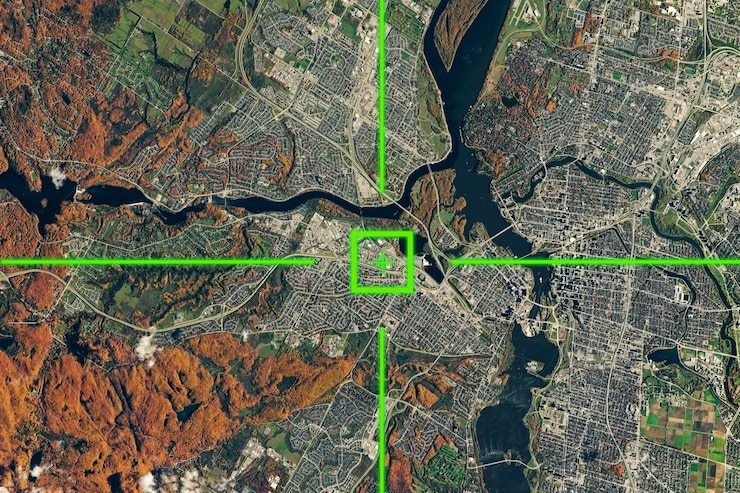 Aplicativo para ver cidade via satélite